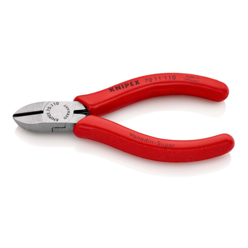 KNIPEX 70 11 110 Seitenschneider mit Kunststoff überzogen schwarz atramentiert 110 mm