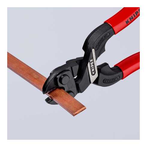 KNIPEX 71 01 160 CoBolt® S Kompakt-Bolzenschneider mit Kunststoff überzogen schwarz atramentiert 160 mm