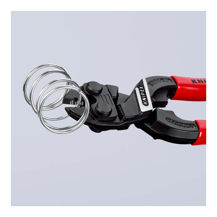 KNIPEX 71 01 160 CoBolt® S Kompakt-Bolzenschneider mit Kunststoff überzogen schwarz atramentiert 160 mm