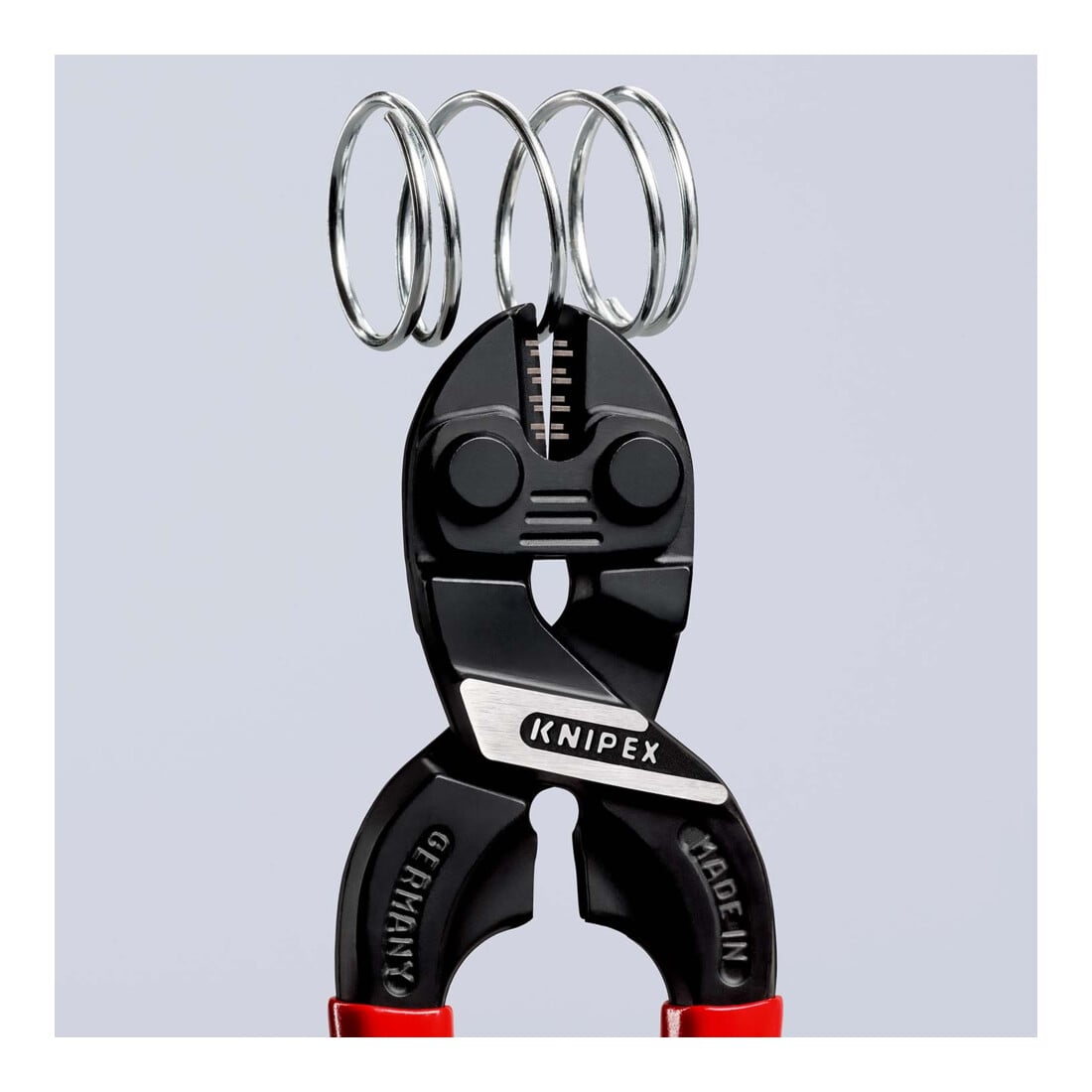KNIPEX 71 01 160 CoBolt® S Kompakt-Bolzenschneider mit Kunststoff überzogen schwarz atramentiert 160 mm