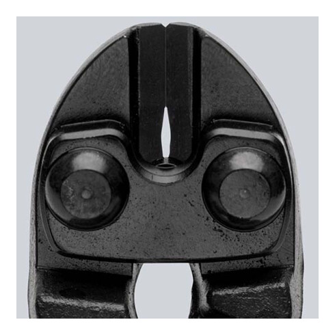 KNIPEX 71 31 200 CoBolt® Kompakt-Bolzenschneider mit Kunststoff überzogen schwarz atramentiert 200 mm