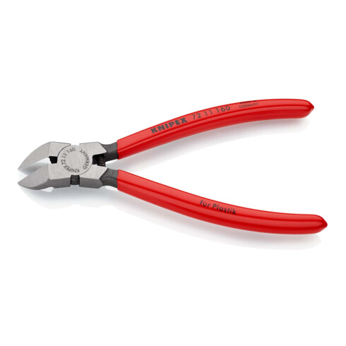KNIPEX 72 11 160 Seitenschneider für Kunststoff mit Kunststoff überzogen 160 mm