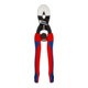 KNIPEX 72 62 200 Kraft-Bündigschneider für Weichmetall und Kunststoff mit schlanken Mehrkomponenten-Hüllen schwarz atramentiert 200 mm