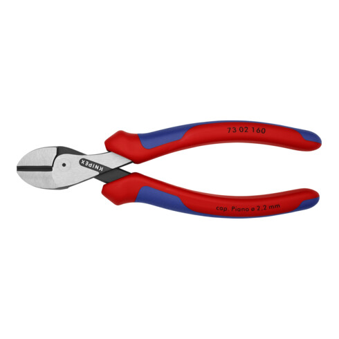 KNIPEX 73 02 160 X-Cut® Compacte Diagonaalsnijders hoge overbrenging zwart geatramenteerd 160 mm