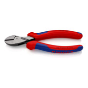 KNIPEX 73 02 160 X-Cut® Kompakt-Seitenschneider hochübersetzt mit Mehrkomponenten-Hüllen schwarz atramentiert 160 mm
