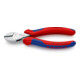 KNIPEX 73 05 160 X-Cut® Kompakt-Seitenschneider hochübersetzt mit Mehrkomponenten-Hüllen verchromt 160 mm