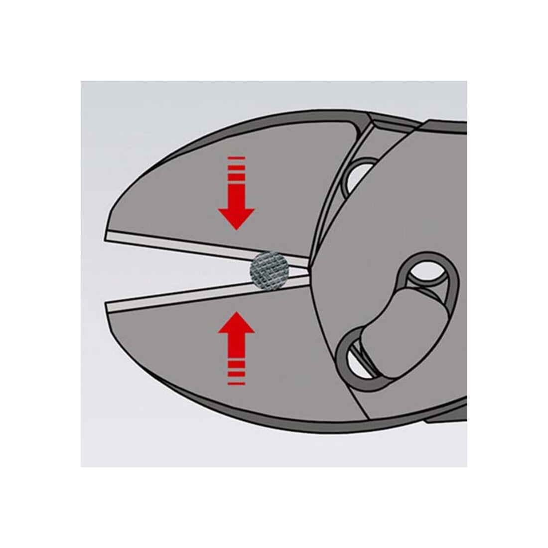 Kraftseitenschneider pol.2K-Hülle Knipex