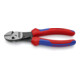 KNIPEX 73 72 180 F TwinForce® Hochleistungs-Seitenschneider mit Öffnungsfeder mit Mehrkomponenten-Hüllen schwarz atramentiert 180 mm-1
