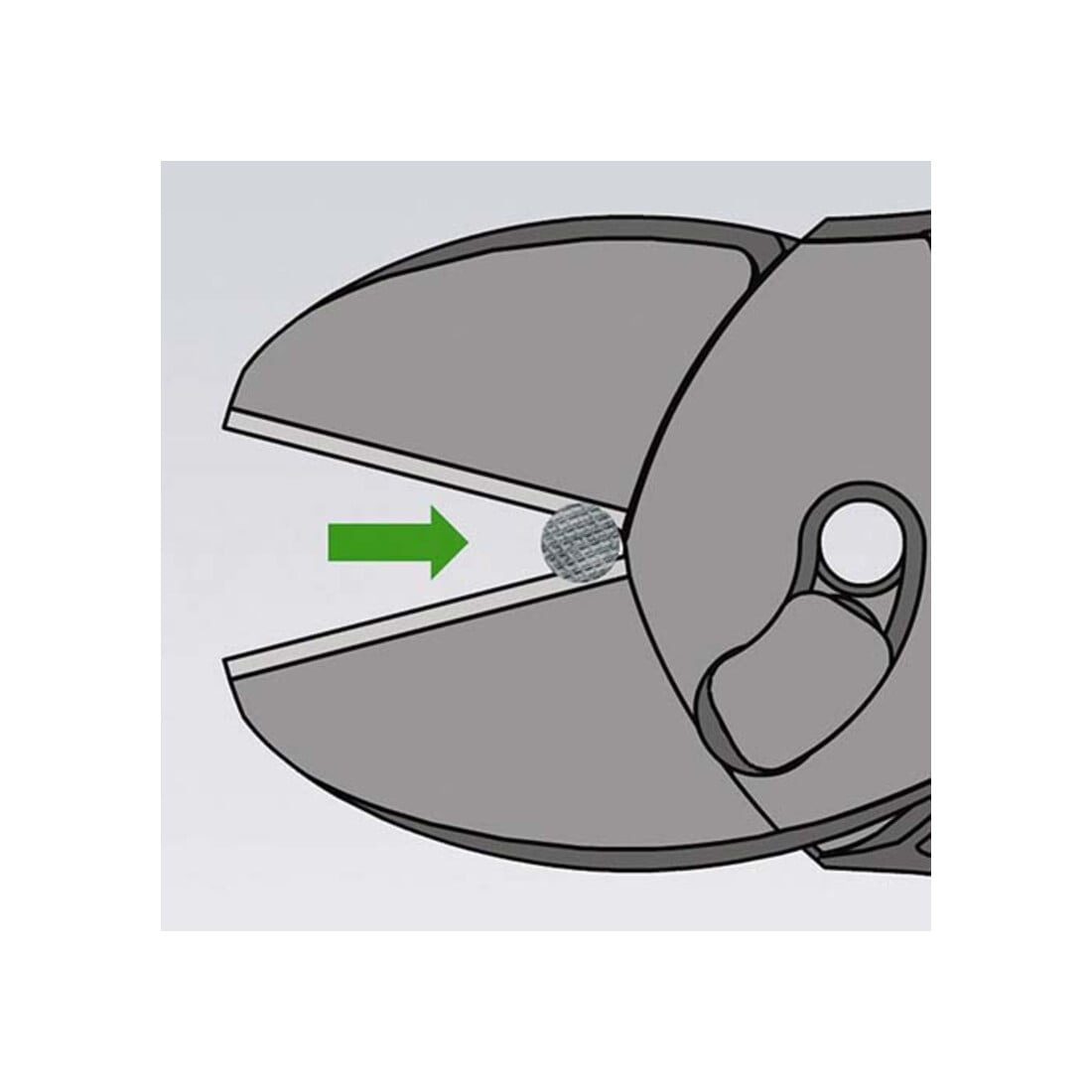 KNIPEX 73 72 180 F TwinForce® zijsnijtang voor zwaar gebruik met openingsveer zwart geatramenteerd 180 mm