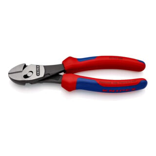 Knipex 73 72 180 TwinForce® Hochleistungs-Seitenschneider Mit Mehrkomponenten-Hüllen Schwarz Atramentiert 180 Mm