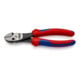 KNIPEX 73 72 180 TwinForce® Hochleistungs-Seitenschneider mit Mehrkomponenten-Hüllen schwarz atramentiert 180 mm