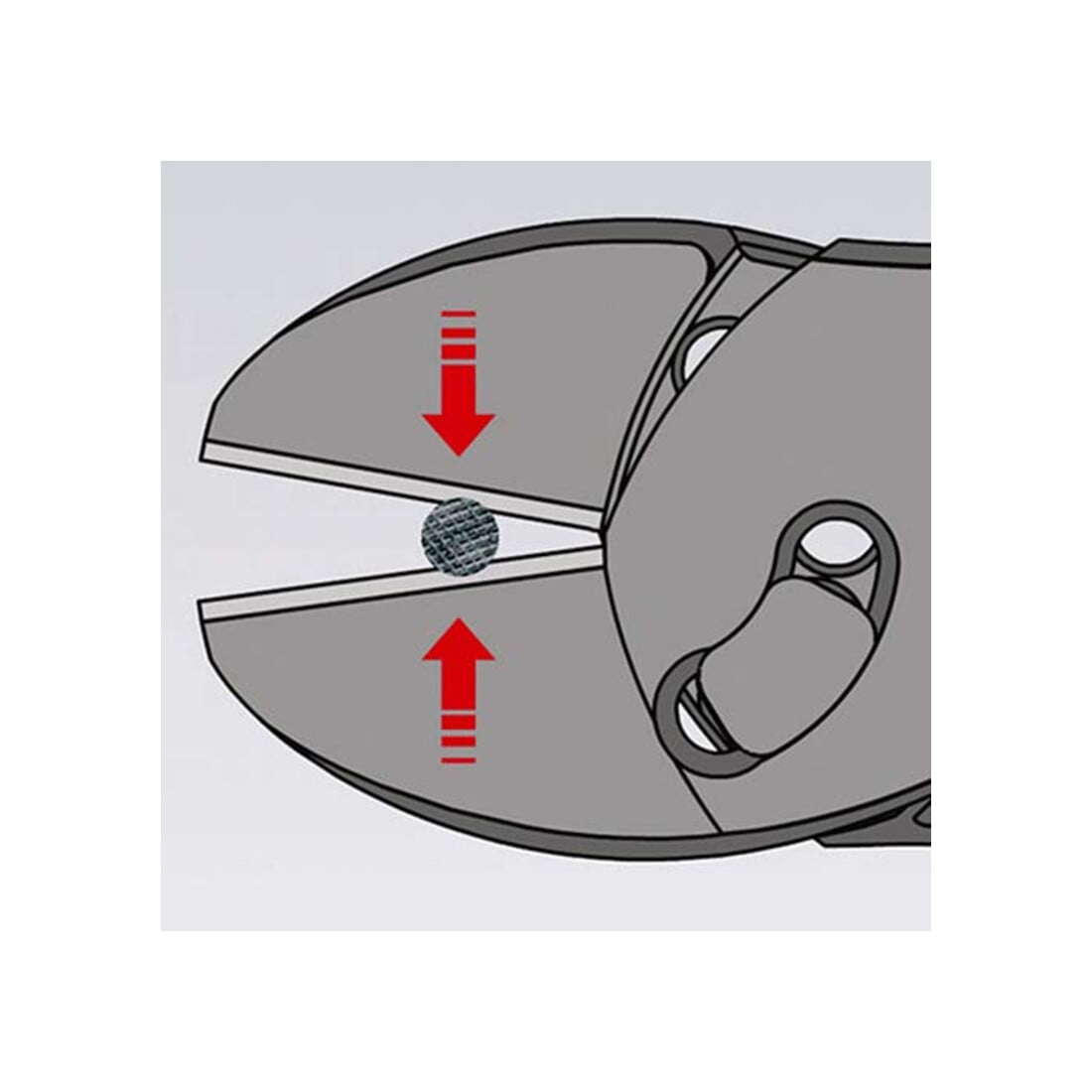 Kraftseitenschneider pol.2K-Hülle Knipex