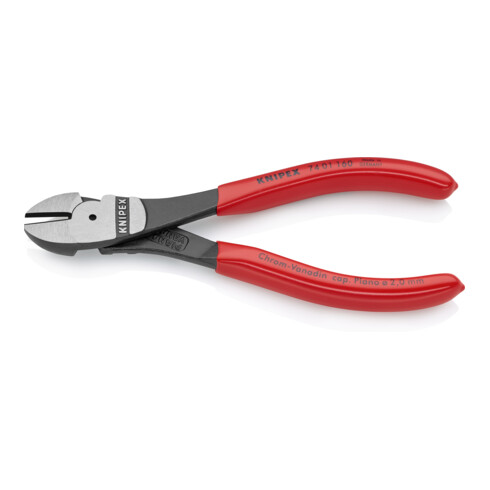 KNIPEX 74 01 160 Zijsnijtang zwart geatramenteerd 160 mm