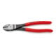 KNIPEX 74 01 200 Kraft-Seitenschneider mit Kunststoff überzogen schwarz atramentiert 200 mm
