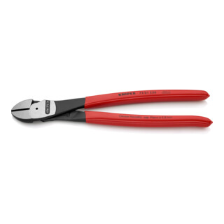 KNIPEX 74 01 250 Kraft-Seitenschneider schwarz atramentiert 250 mm