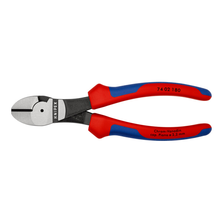 KNIPEX 74 02 180 Zijsnijtang zwart geatramenteerd 180 mm