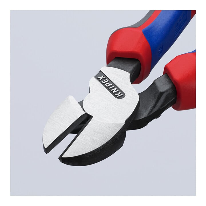 KNIPEX 74 02 200 Kraft-Seitenschneider mit Comfort-Griffen schwarz atramentiert 200 mm