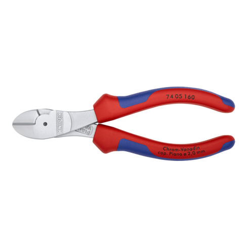 KNIPEX Tronchese laterale tipo forte 74 05 160 cromata, 160mm