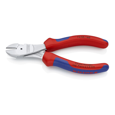 KNIPEX 74 05 160 Zijsnijtang verchroomd 160 mm