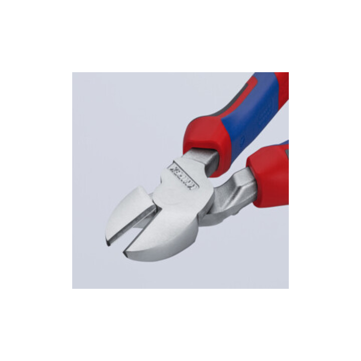 KNIPEX 74 05 200 SB Kraft-Seitenschneider mit Comfort-Griffen verchromt 200 mm