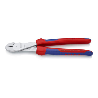 KNIPEX 74 05 250 Kraft-Seitenschneider verchromt 250 mm