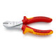 KNIPEX 74 06 160 Kraft-Seitenschneider isoliert mit Mehrkomponenten-Hüllen, VDE-geprüft verchromt 160 mm