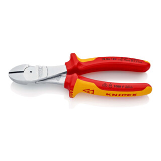 KNIPEX 74 06 180 Zijsnijtang verchroomd VDE 180 mm