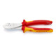KNIPEX 74 06 200 T Zijsnijtang met bevestigingsoog verchroomd VDE 200 mm