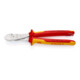 KNIPEX 74 06 250 T BK Kraft-Seitenschneider mit Befestigungsöse verchromt VDE 250 mm-1