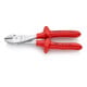 KNIPEX 74 07 200 Kraft-Seitenschneider tauchisoliert, VDE-geprüft verchromt 200 mm