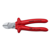 KNIPEX 74 07 200 Kraft-Seitenschneider tauchisoliert, VDE-geprüft verchromt 200 mm