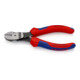 KNIPEX 74 12 160 Kraft-Seitenschneider mit Mehrkomponenten-Hüllen schwarz atramentiert 160 mm