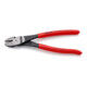 KNIPEX 74 21 200 Kraft-Seitenschneider mit Kunststoff überzogen schwarz atramentiert 200 mm-4