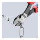 KNIPEX 74 22 250 Zijsnijtang zwart geatramenteerd 250 mm