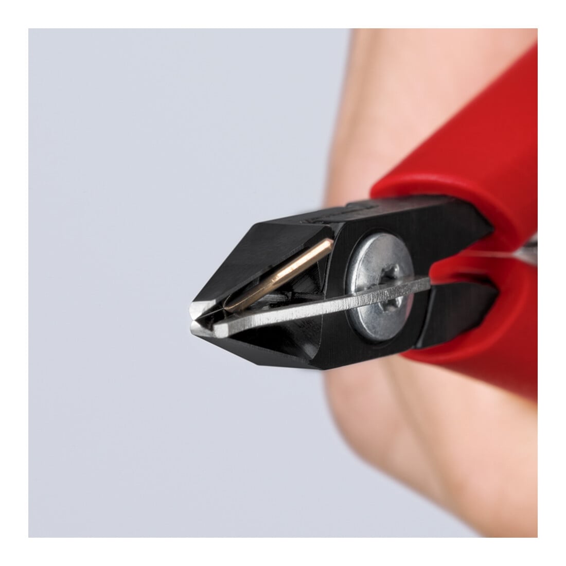 KNIPEX 75 12 125 Elektronik-Seitenschneider mit Kunststoff-Hüllen brüniert 125 mm