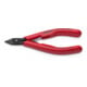 KNIPEX 75 22 125 Elektronik-Seitenschneider mit Kunststoff-Hüllen brüniert 125 mm