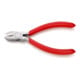 KNIPEX 76 03 125 Seitenschneider für Elektromechaniker mit Kunststoff überzogen verchromt 125 mm