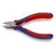 KNIPEX 76 12 125 Seitenschneider für Elektromechaniker mit Mehrkomponenten-Hüllen schwarz atramentiert 125 mm-3
