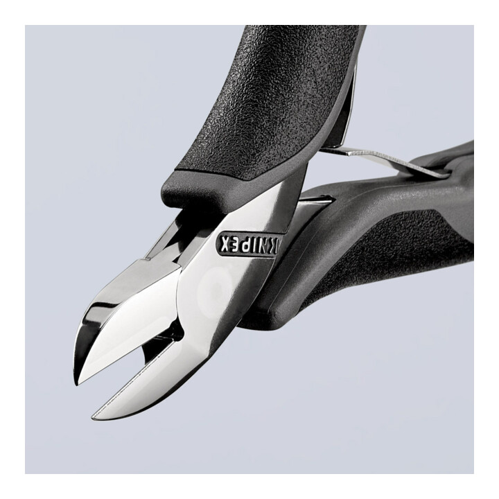KNIPEX 77 02 115 ESD Elektronik-Seitenschneider ESD mit durchgestecktem Gelenk mit Mehrkomponenten-Hüllen 117 mm