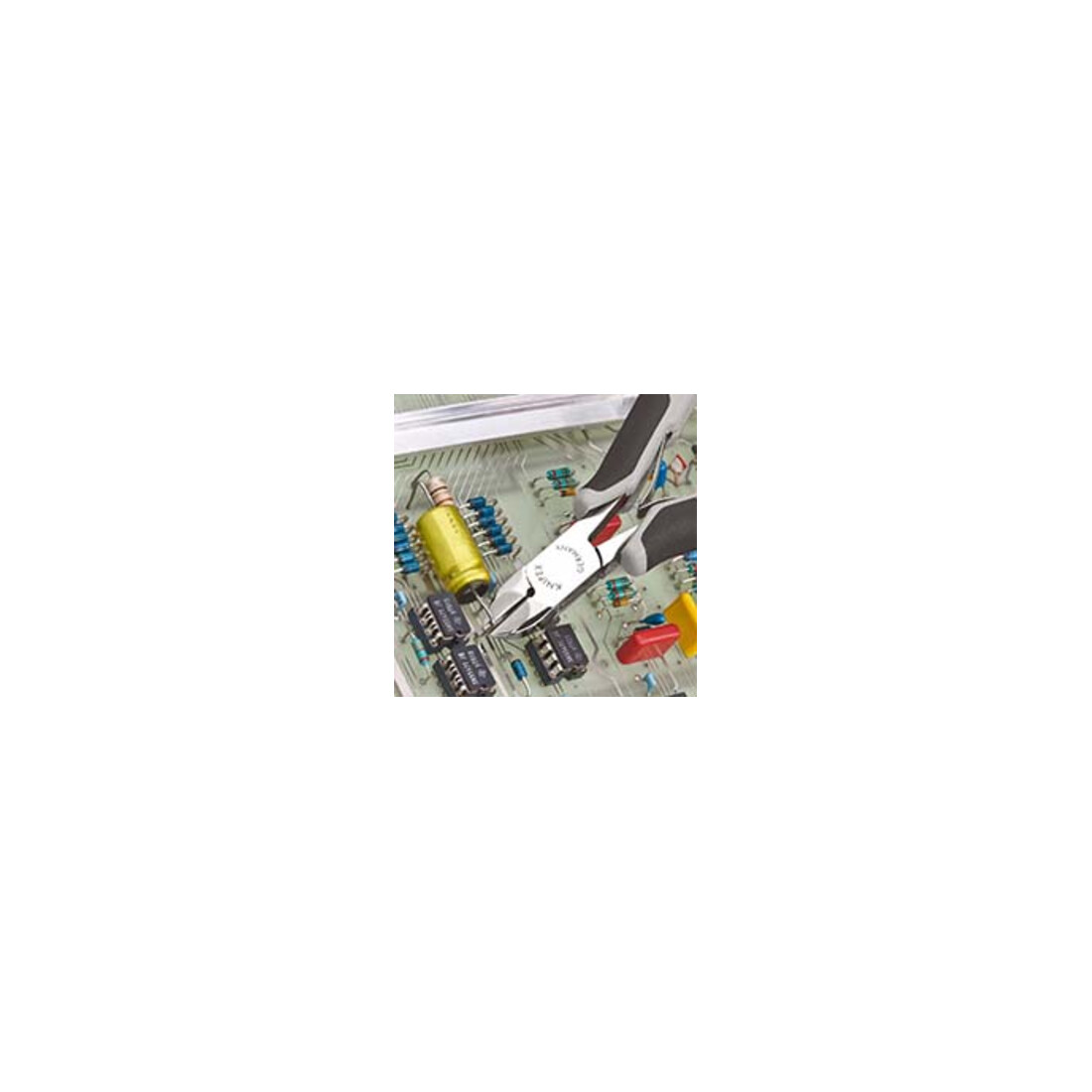 KNIPEX 77 02 120 H ESD Elektronik-Seitenschneider mit eingesetzter Hartmetallschneide ESD mit Mehrkomponenten-Hüllen 120 mm