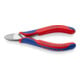 KNIPEX 77 02 130 Elektronik-Seitenschneider mit durchgestecktem Gelenk mit Mehrkomponenten-Hüllen 130 mm-1