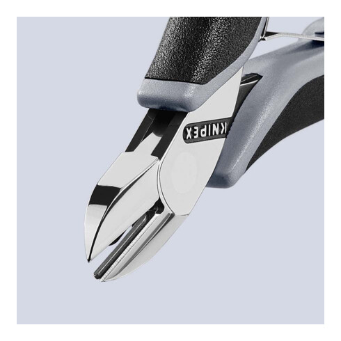 KNIPEX 77 12 115 ESD Elektronik-Seitenschneider ESD mit durchgestecktem Gelenk mit Mehrkomponenten-Hüllen 115 mm