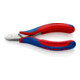 KNIPEX 77 22 115 Elektronik-Seitenschneider mit durchgestecktem Gelenk mit Mehrkomponenten-Hüllen 115 mm