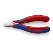 KNIPEX 77 22 115 Elektronik-Seitenschneider mit durchgestecktem Gelenk mit Mehrkomponenten-Hüllen 115 mm