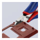 KNIPEX 77 22 115 Elektronik-Seitenschneider mit durchgestecktem Gelenk mit Mehrkomponenten-Hüllen 115 mm-2
