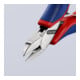 KNIPEX 77 22 115 Elektronik-Seitenschneider mit durchgestecktem Gelenk mit Mehrkomponenten-Hüllen 115 mm