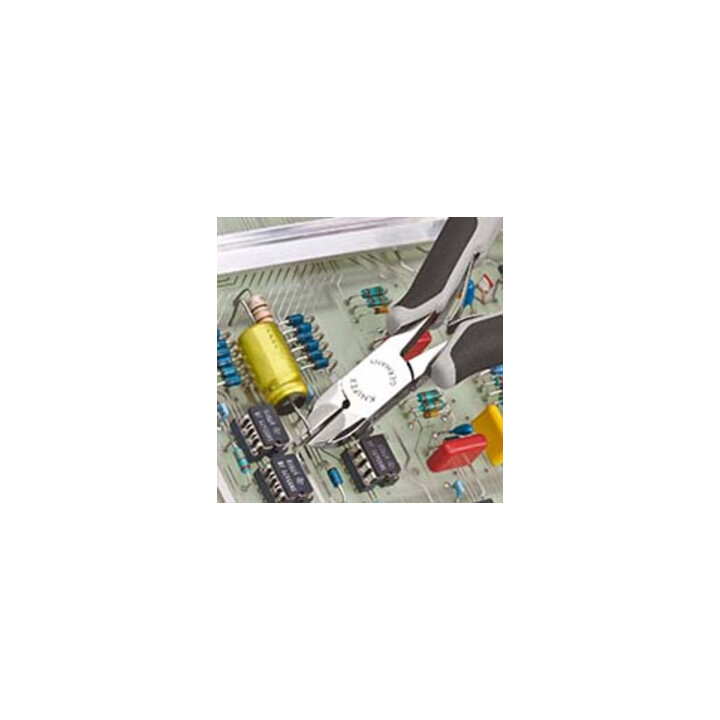 KNIPEX 77 32 120 H ESD Elektronik-Seitenschneider mit eingesetzter Hartmetallschneide ESD mit Mehrkomponenten-Hüllen 120 mm