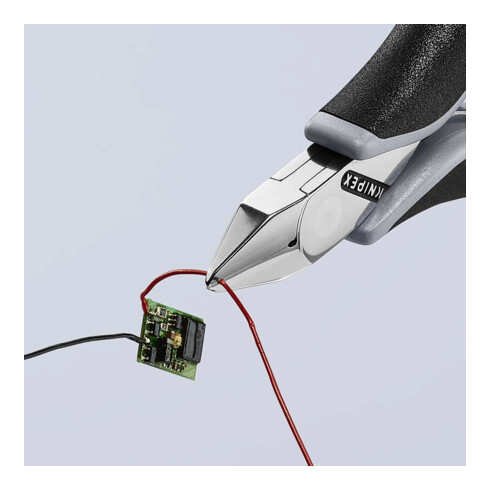 KNIPEX 77 42 115 ESD Elektronik-Seitenschneider ESD mit durchgestecktem Gelenk mit Mehrkomponenten-Hüllen 115 mm