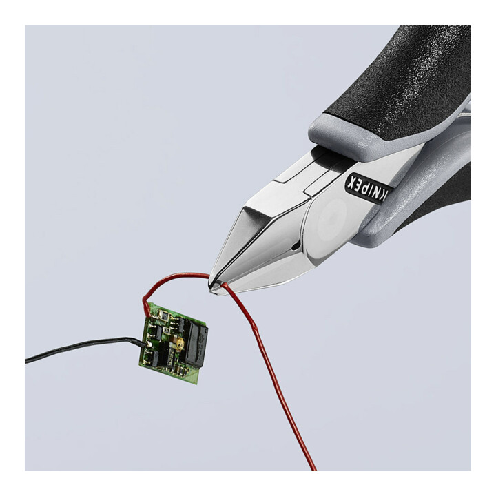 KNIPEX 77 42 115 ESD Elektronik-Seitenschneider ESD mit durchgestecktem Gelenk mit Mehrkomponenten-Hüllen 115 mm