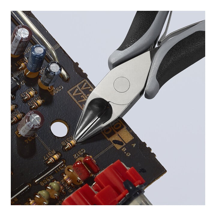 KNIPEX 77 42 130 ESD Elektronik-Seitenschneider ESD mit durchgestecktem Gelenk mit Mehrkomponenten-Hüllen 130 mm